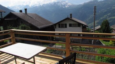 table and chairs on balcony