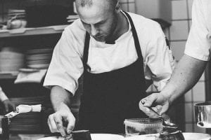 chef dining in verbier