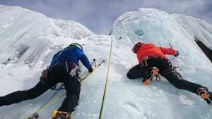 ice climbing in Verbier