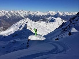 skiing in verbier