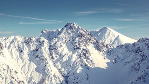 snowy mountains